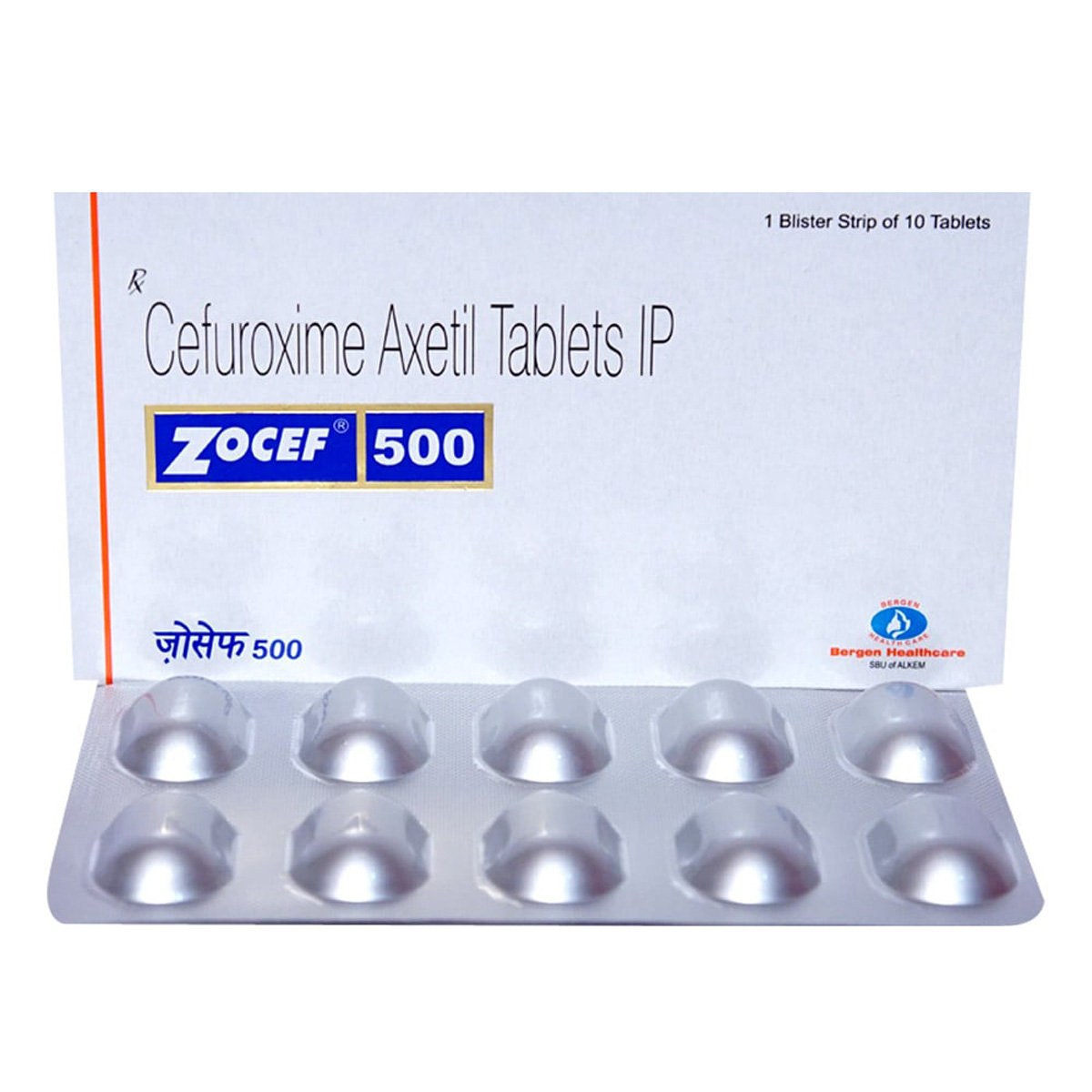 Zocef 500 Tablet 10's, Pack of 10 TABLETS Zocef 500 Tablet 10's, Pack of 10 TABLETS