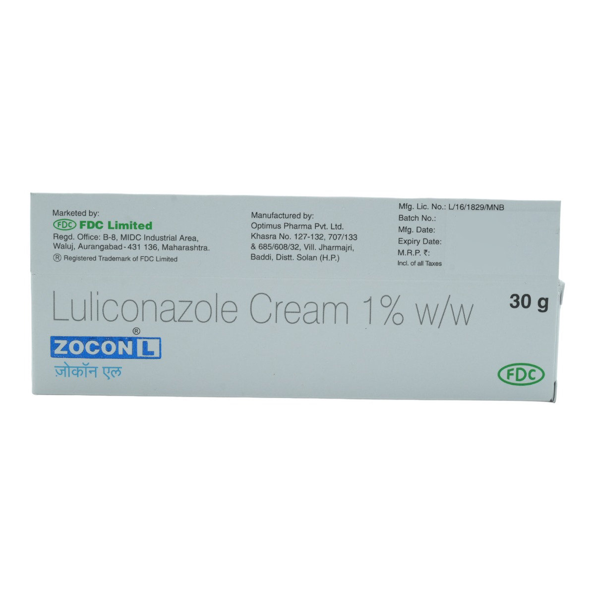 Zocon L 1%W/W Cream 30 gm, Pack of 1 CREAM Zocon L 1%W/W Cream 30 gm, Pack of 1 CREAM