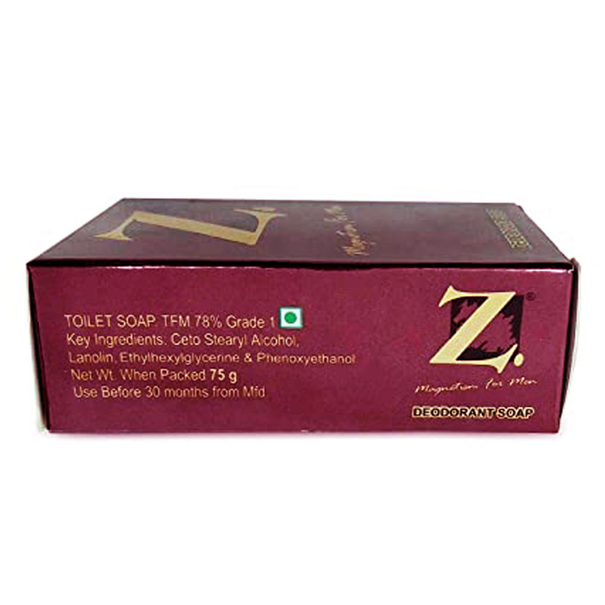 Z Magnetism Deodorant Soap 75 gm | For Men, Pack of 1 Z Magnetism Deodorant Soap 75 gm | For Men, Pack of 1