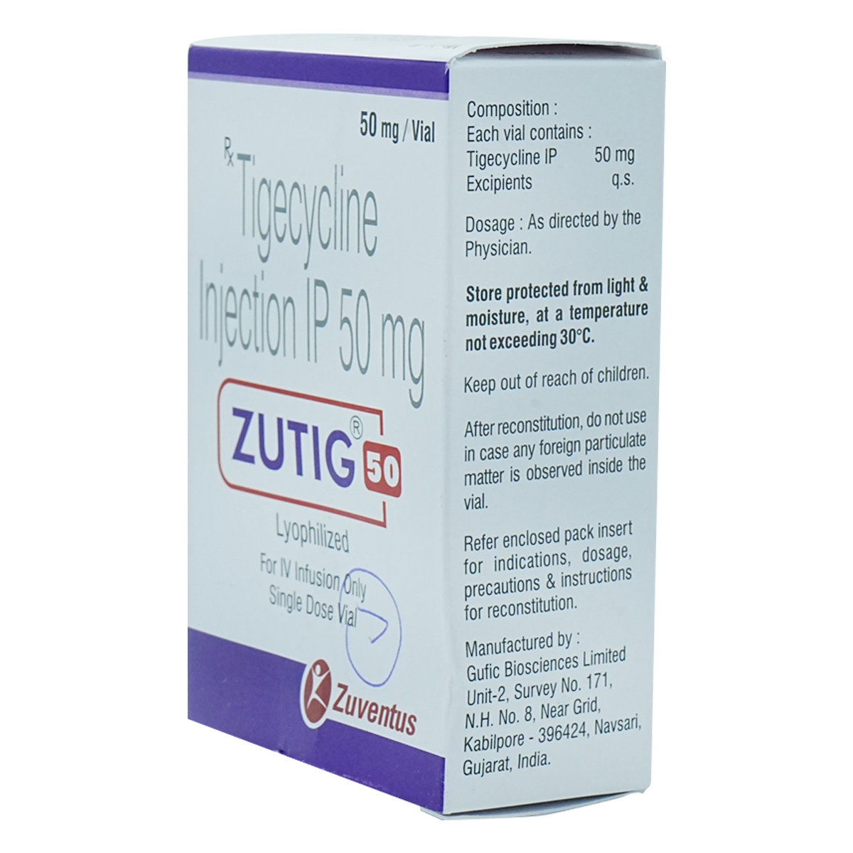 ZUTIG 50MG INJECTION, Pack of 1 INJECTION ZUTIG 50MG INJECTION, Pack of 1 INJECTION