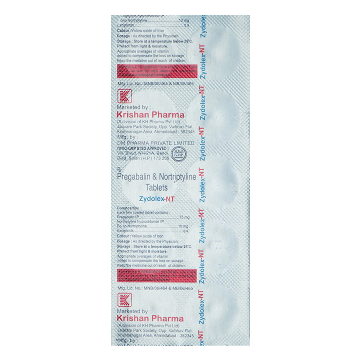 Zydolex-NT Tablet 10's, Pack of 10 Zydolex-NT Tablet 10's, Pack of 10