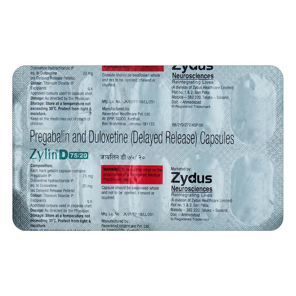 Zylin-D 75/20 Capsule 10's, Pack of 10