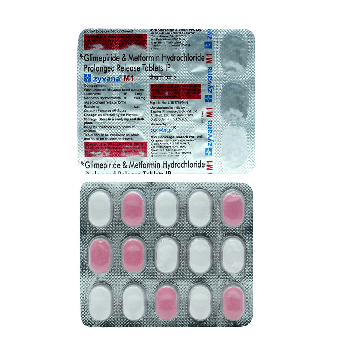 Zyvana M1 Tablet 15's, Pack of 15 TABLETS Zyvana M1 Tablet 15's, Pack of 15 TABLETS