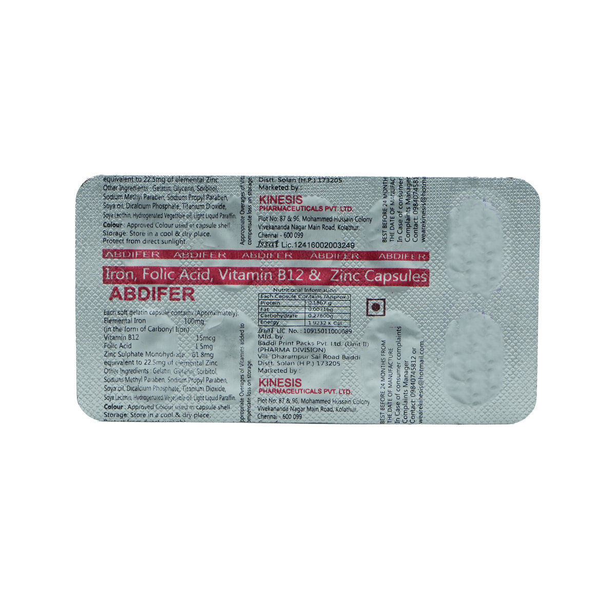 Abdifer Capsule 10's, Pack of 10 CapsuleS Abdifer Capsule 10's, Pack of 10 CapsuleS