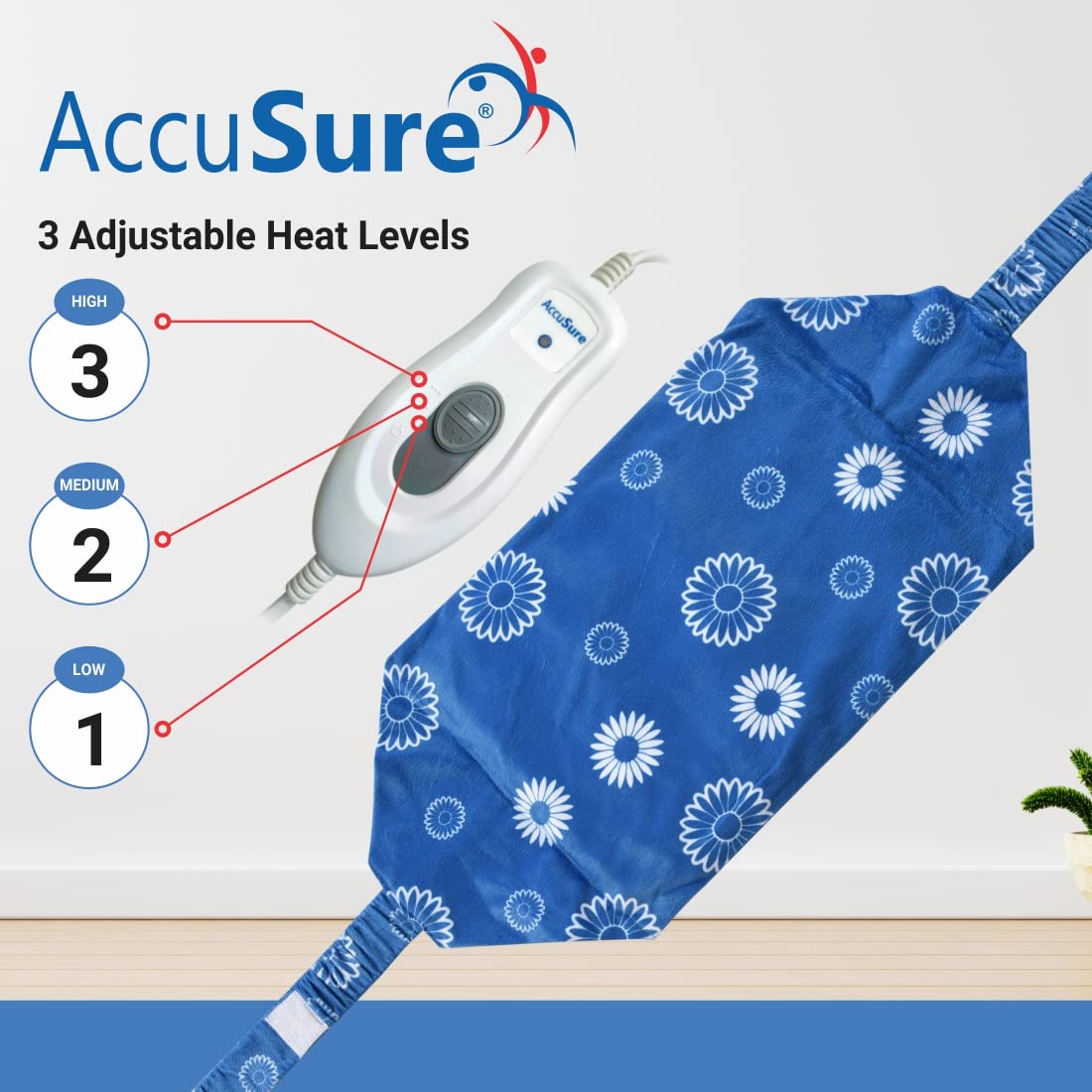 Accusure Orthopaedic Heat Belt H3001 Regular, 1 Count, Pack of 1 Accusure Orthopaedic Heat Belt H3001 Regular, 1 Count, Pack of 1