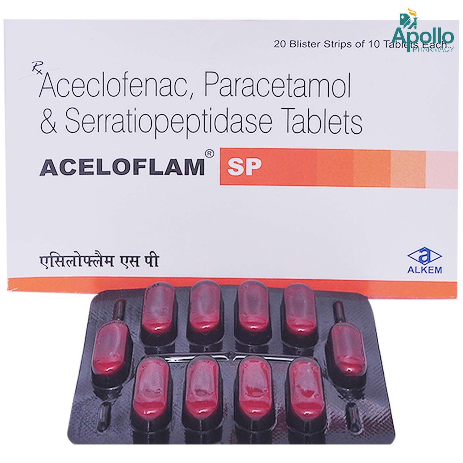 Acecloflam SP Tablet 10's, Pack of 10 TABLETS Acecloflam SP Tablet 10's, Pack of 10 TABLETS