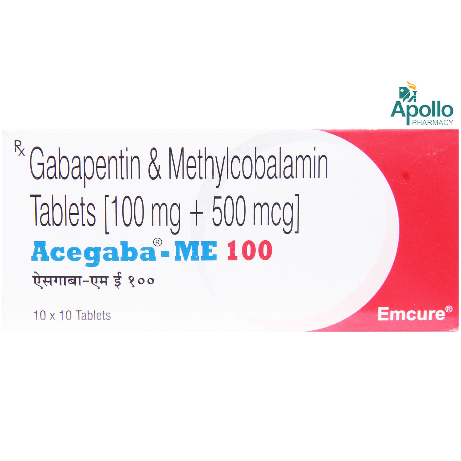 Buy Acegaba ME 100 mg Tablet 10's Online