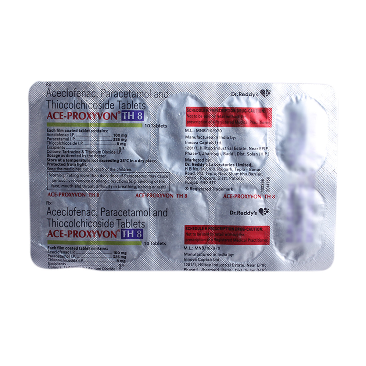 Ace-Proxyvon TH 8 Tablet 10's, Pack of 10 Ace-Proxyvon TH 8 Tablet 10's, Pack of 10