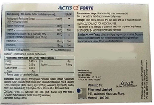 Actis C2 Forte Tablet 10's, Pack of 10 Actis C2 Forte Tablet 10's, Pack of 10