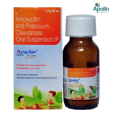 Acuclav Dry Syrup 30 ml, Pack of 1 Syrup