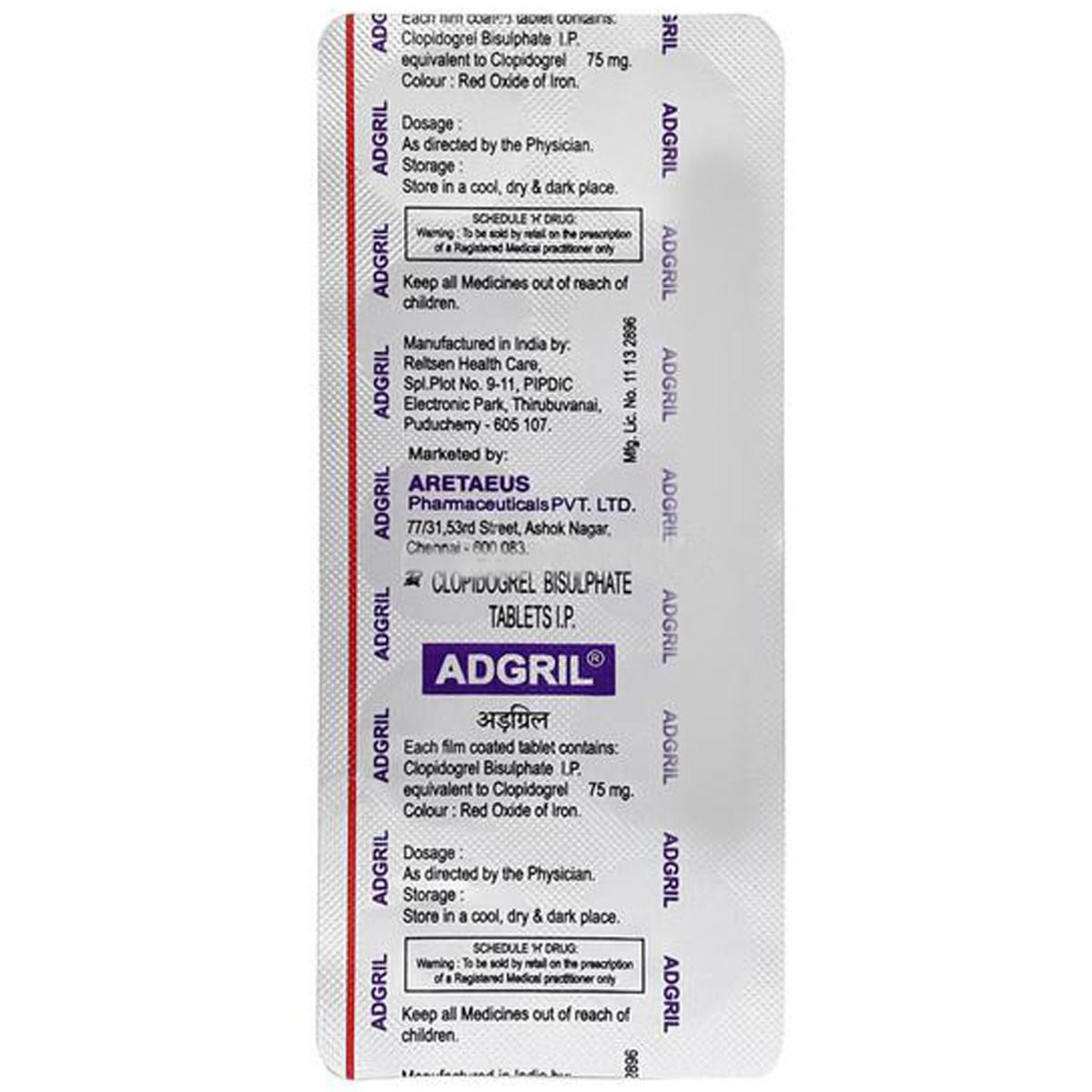 Buy Adgril Tablet 10's Online