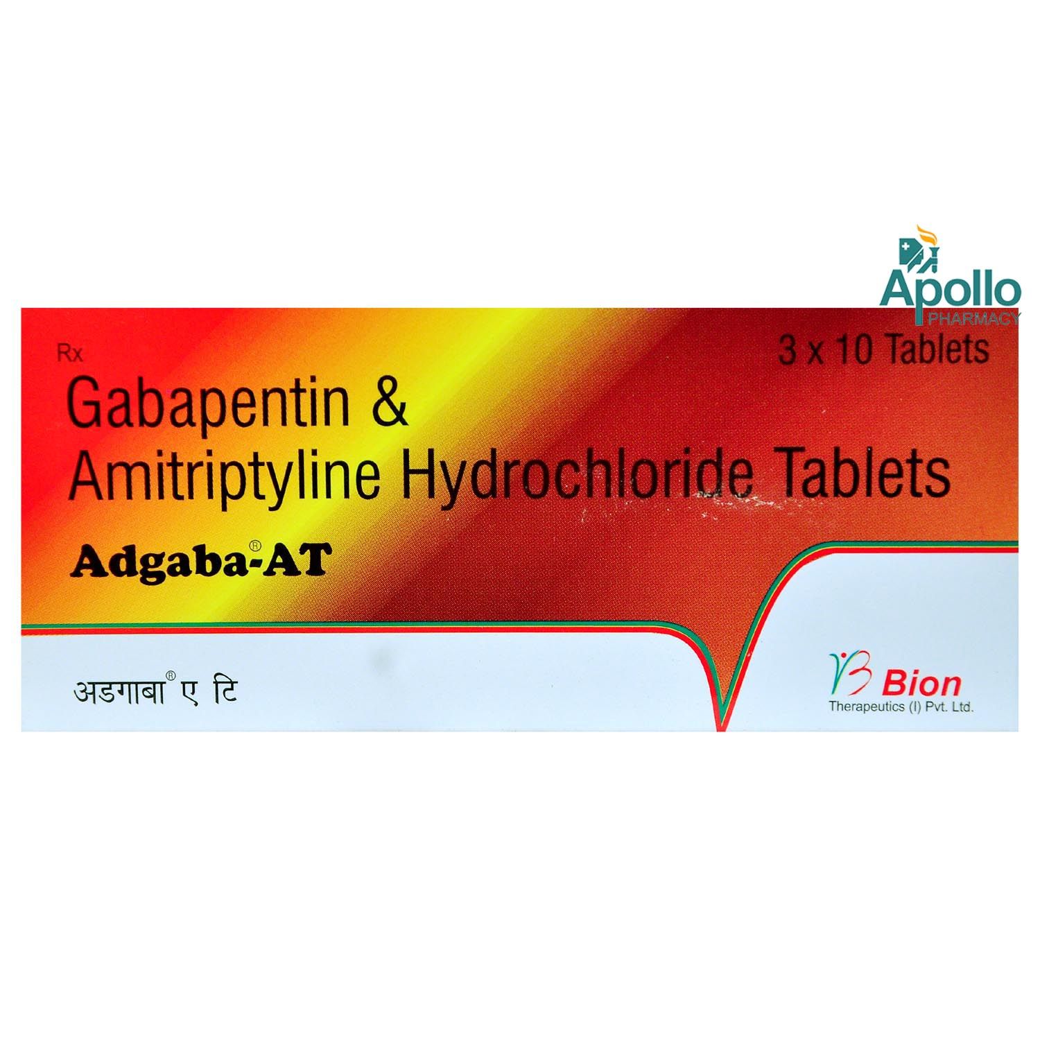 Buy Adgaba-AT 100 Tablet 10's Online