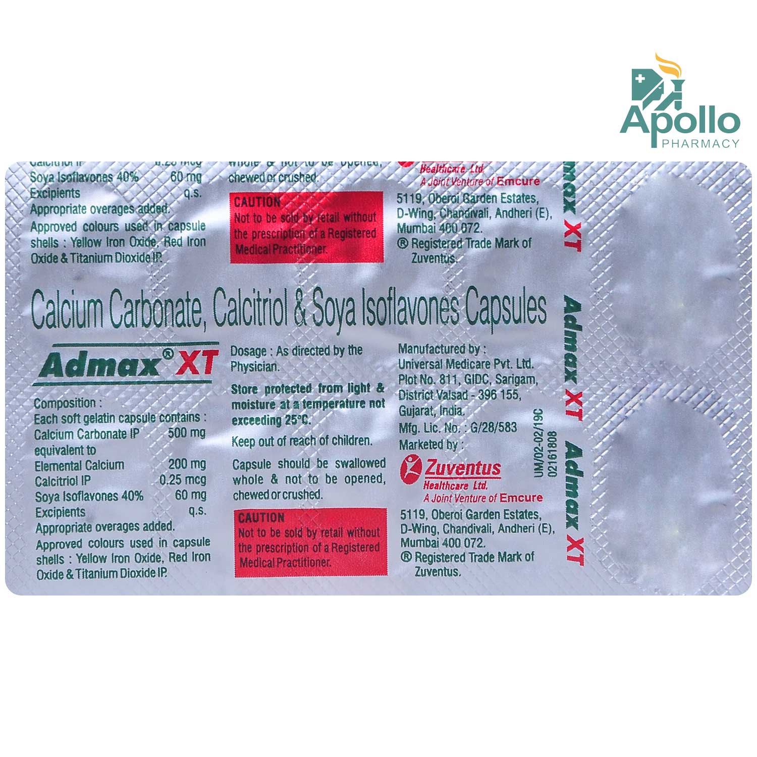 Admax XT Capsule 10's, Pack of 10 CAPSULES Admax XT Capsule 10's, Pack of 10 CAPSULES