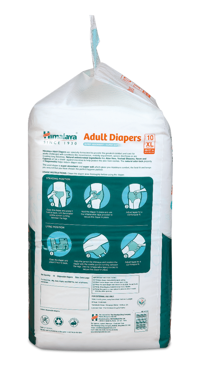 Himalaya Adult Diapers XL, 10 Count, Pack of 1 Himalaya Adult Diapers XL, 10 Count, Pack of 1
