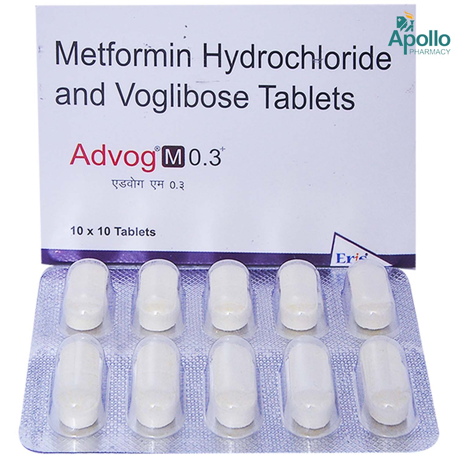 Advog M 0.3+ Tablet 10's, Pack of 10 TABLETS Advog M 0.3+ Tablet 10's, Pack of 10 TABLETS