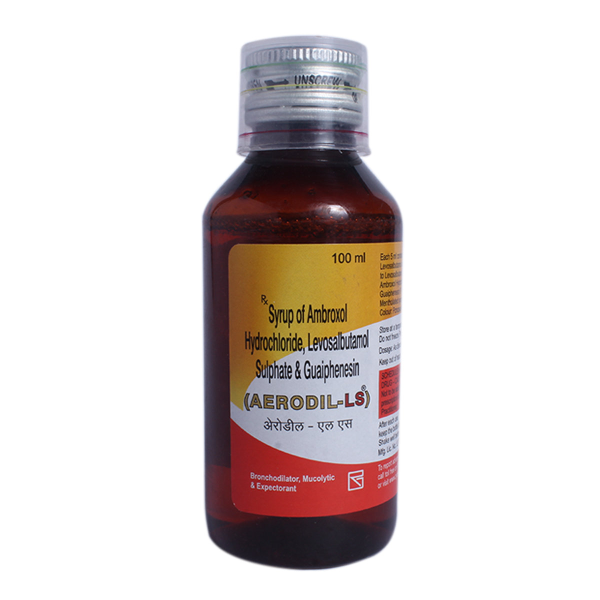 Aerodil-LS Expectorant 100 ml, Pack of 1 Liquid Aerodil-LS Expectorant 100 ml, Pack of 1 Liquid