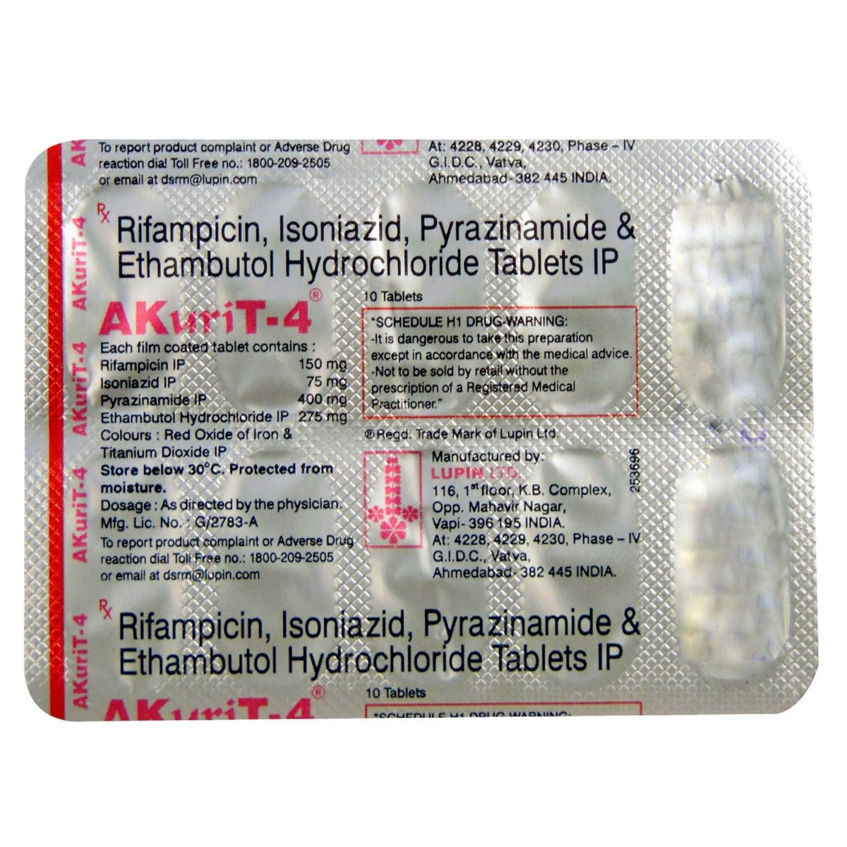 Akurit-4 Tablet 10's, Pack of 10 Akurit-4 Tablet 10's, Pack of 10