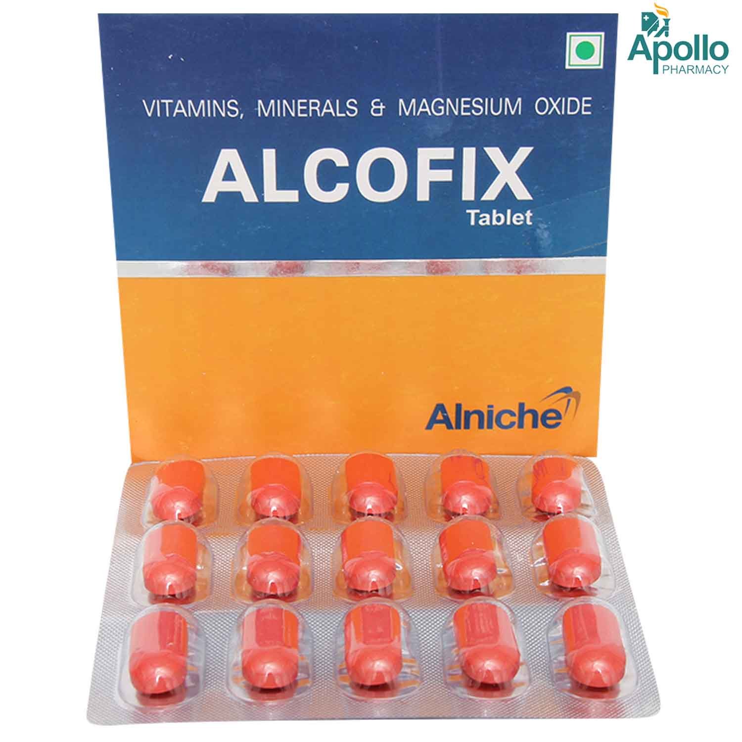 Alcofix Tablet 15's, Pack of 15 TABLETS Alcofix Tablet 15's, Pack of 15 TABLETS