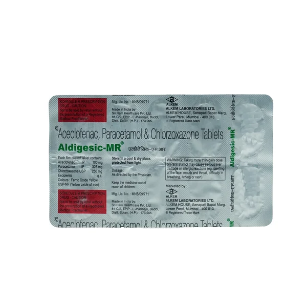 Aldigesic MR Tablet 10's, Pack of 10 TabletS