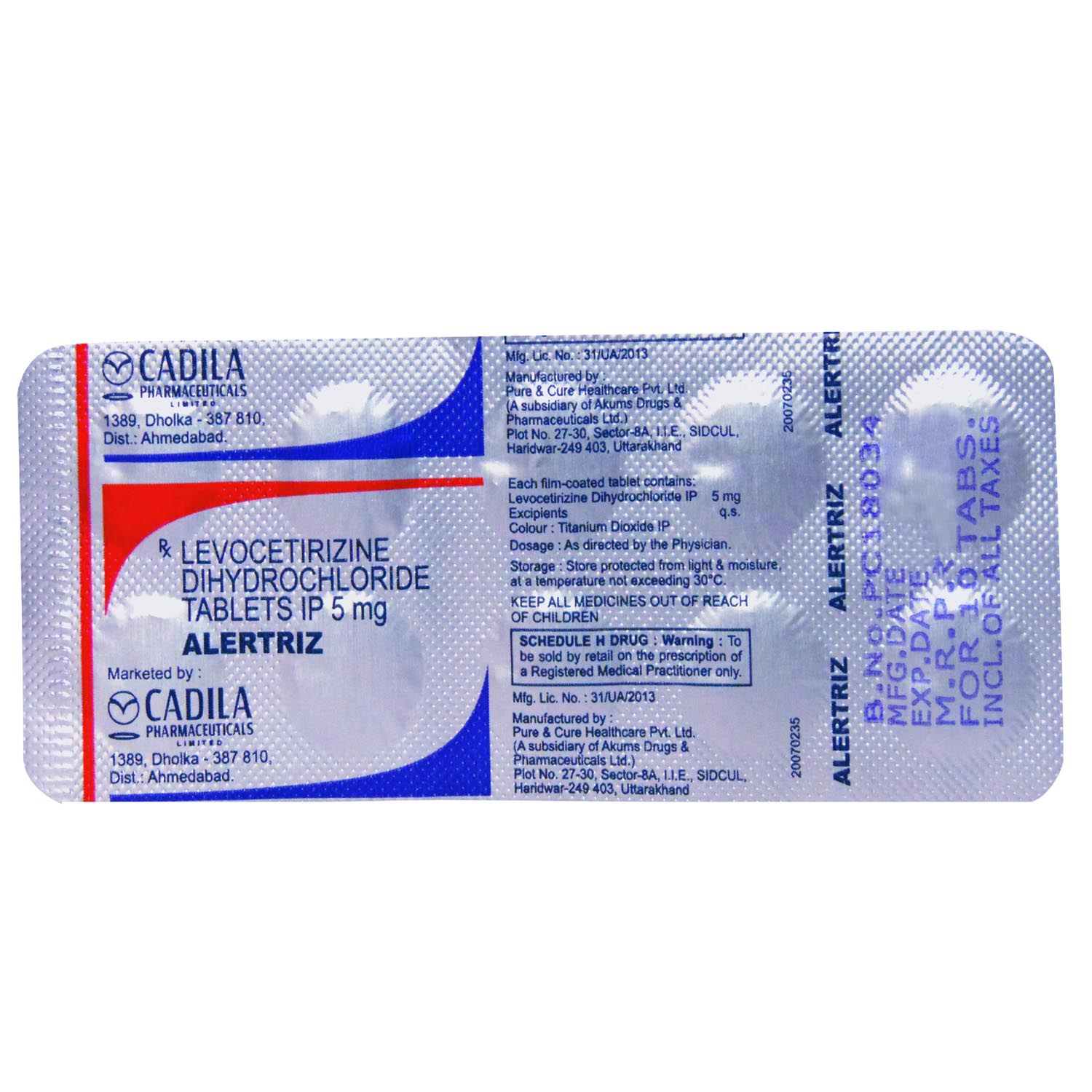 Alertriz 5 mg Tablet 10's, Pack of 10 TabletS Alertriz 5 mg Tablet 10's, Pack of 10 TabletS