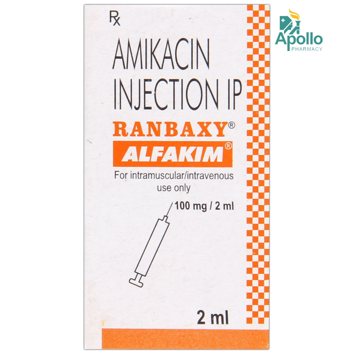Alfakim 100 mg Injection 1's, Pack of 1 Injection Alfakim 100 mg Injection 1's, Pack of 1 Injection