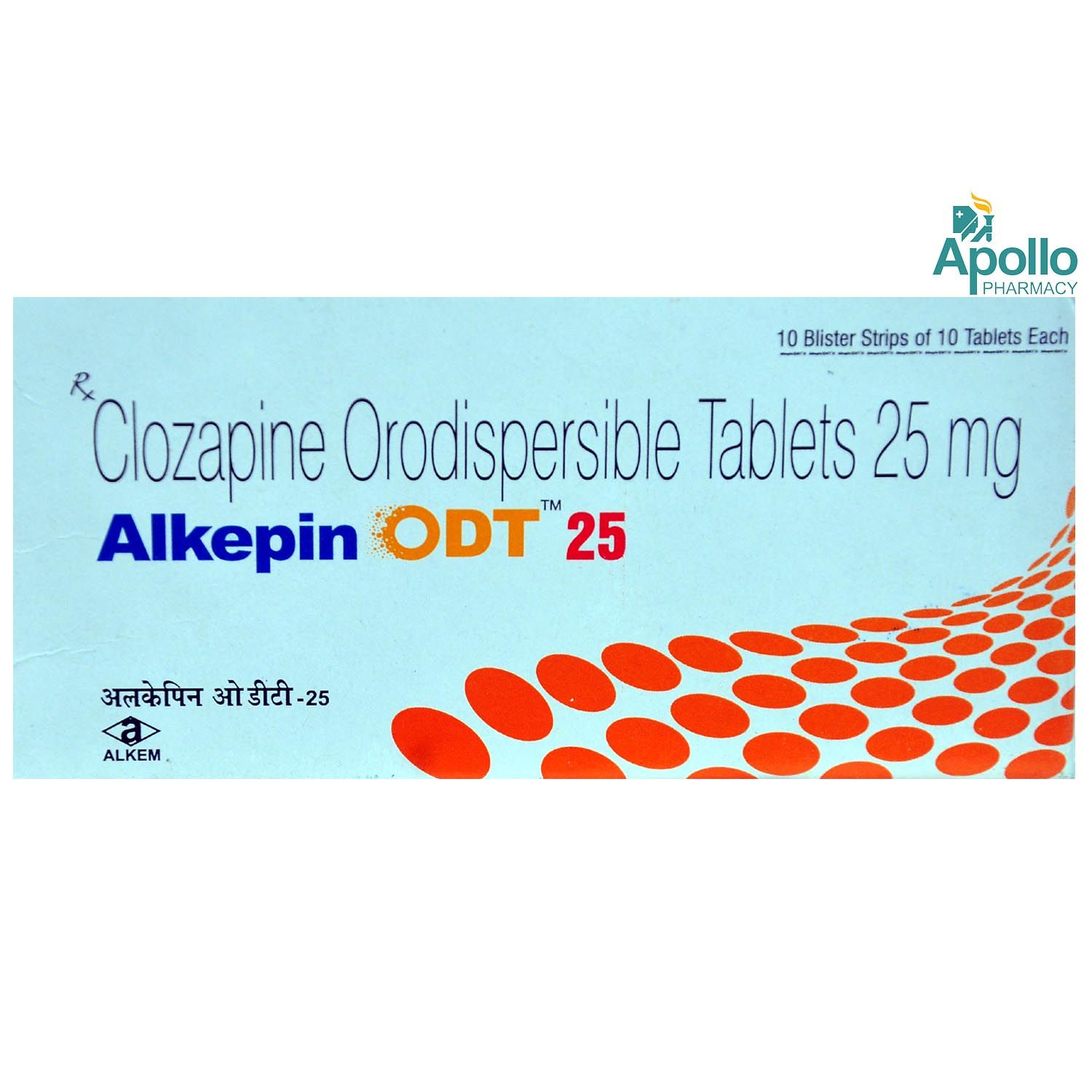 Buy ALKEPIN ODT 25MG TABLET 10'S Online