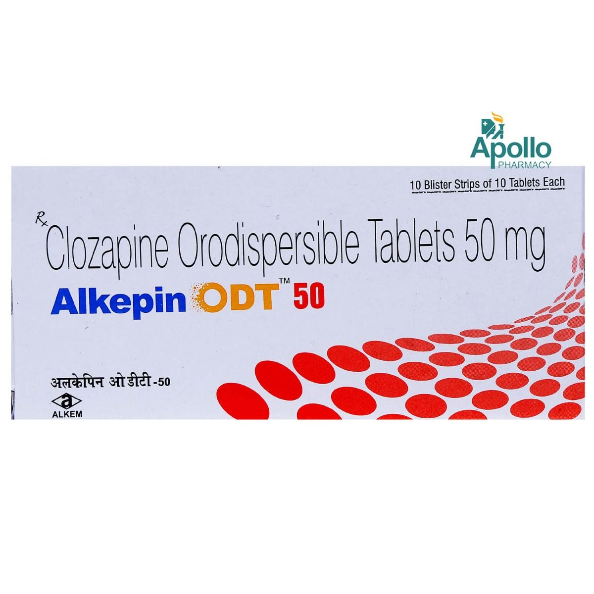 Buy ALKEPIN ODT 50MG TABLET 10'S Online