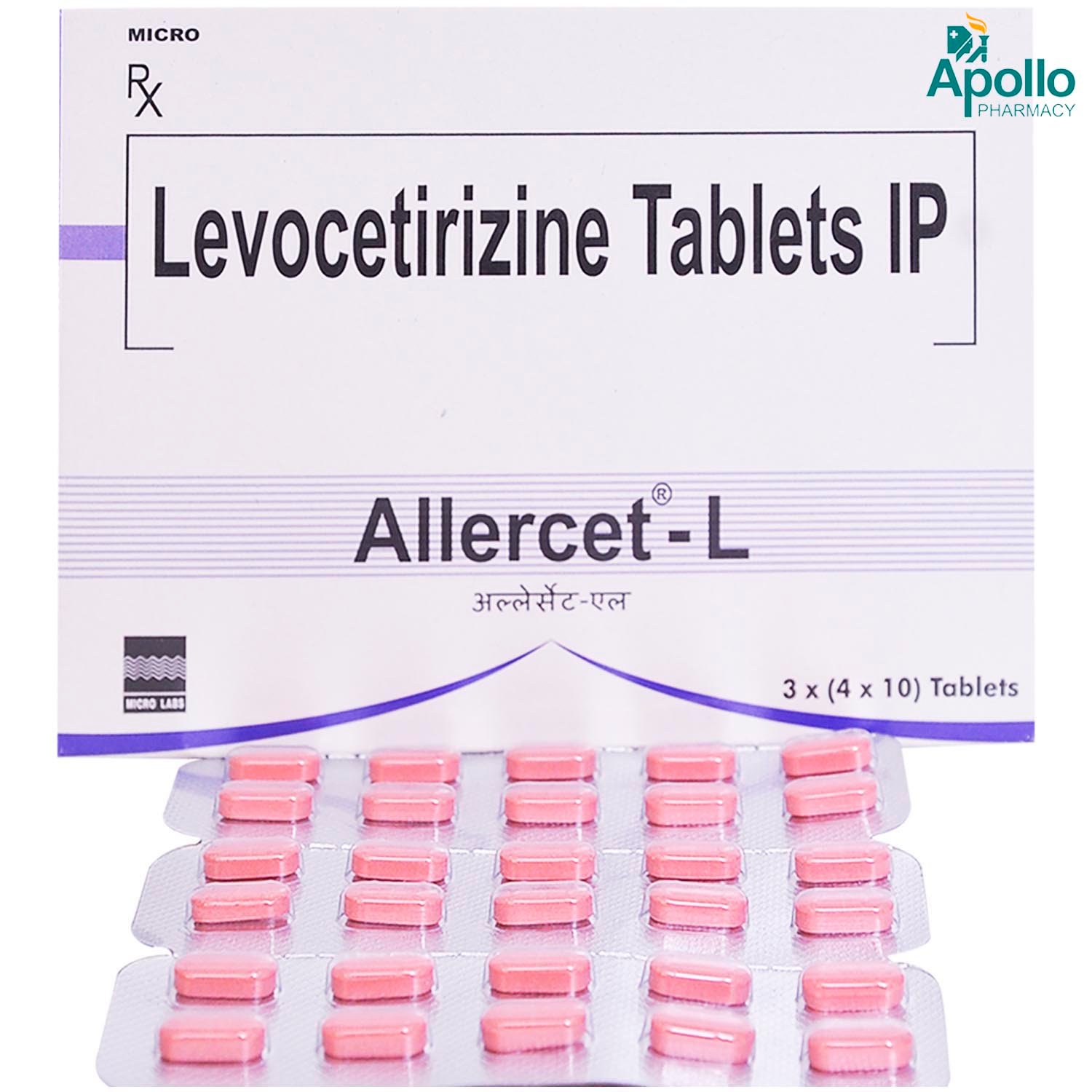 Allercet-L Tablet 10's, Pack of 10 TABLETS Allercet-L Tablet 10's, Pack of 10 TABLETS