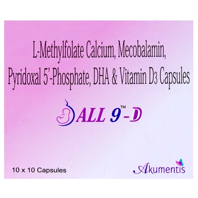 All 9 D Capsule 10's, Pack of 10 CAPSULES