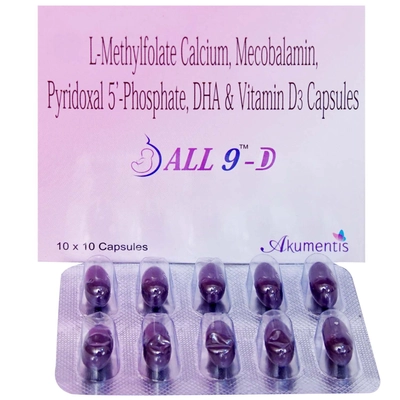 All 9 D Capsule 10's, Pack of 10 CAPSULES