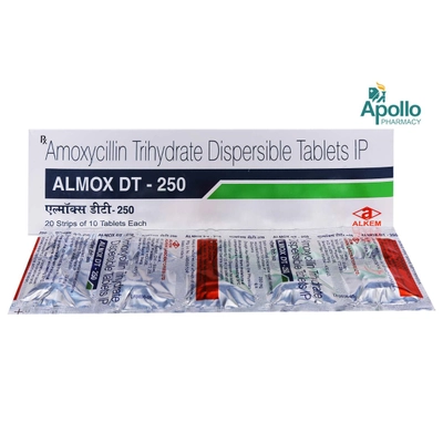 Almox DT 250 mg Tablet 10's, Pack of 10 TabletS