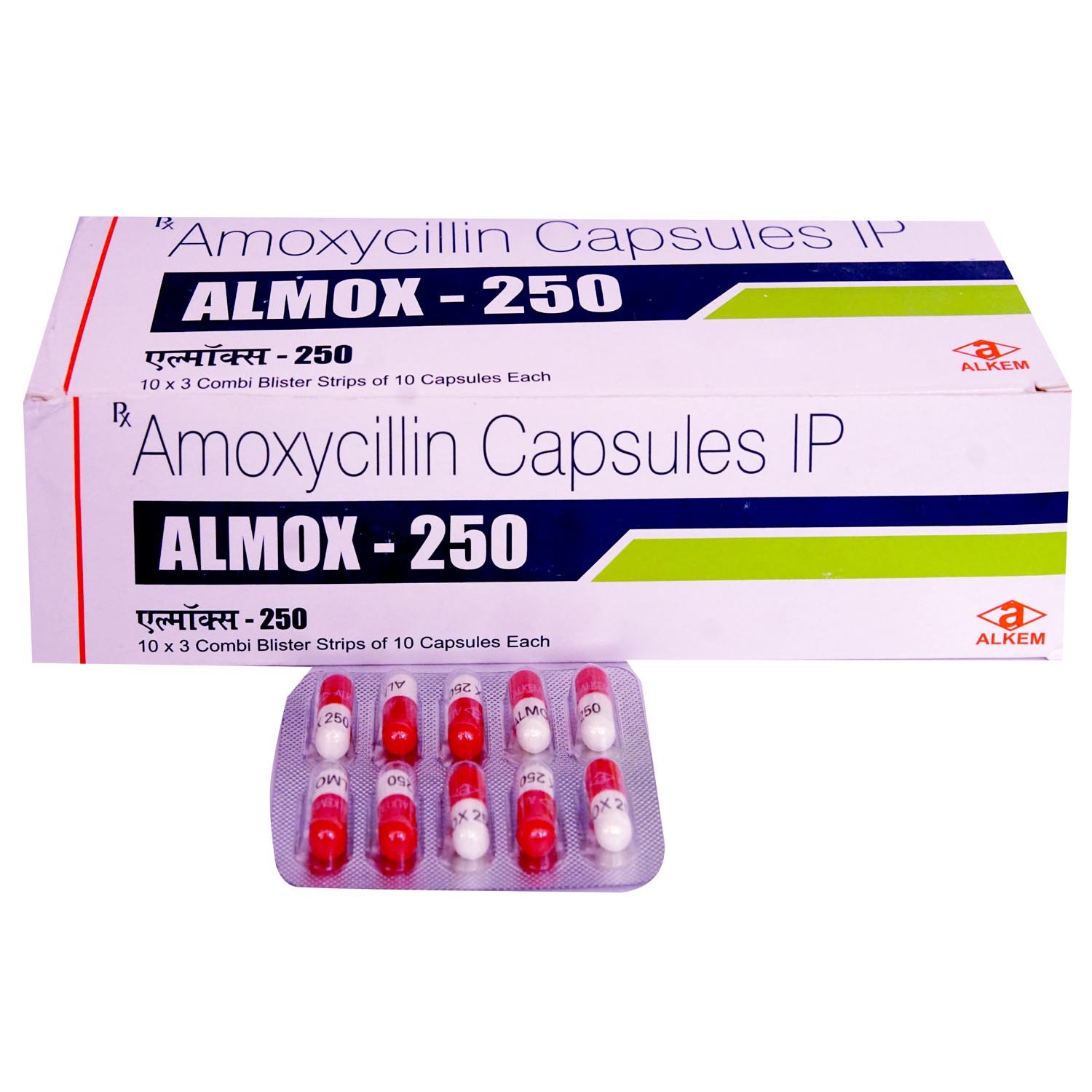 Almox-250 Capsule 10's, Pack of 10 CAPSULES Almox-250 Capsule 10's, Pack of 10 CAPSULES