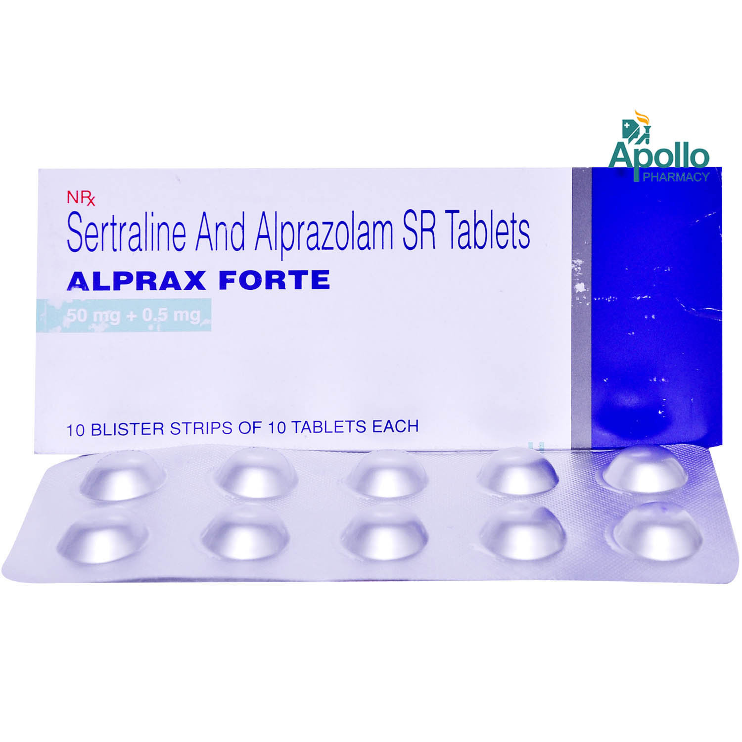 Alprax Forte Tablet 10's, Pack of 10 Alprax Forte Tablet 10's, Pack of 10