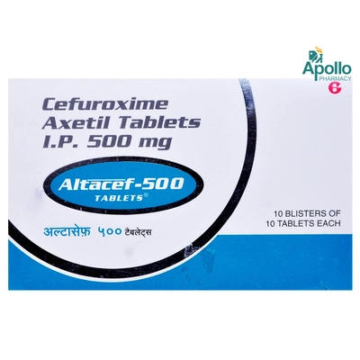 Altacef-500 Tablet 10's, Pack of 10 TABLETS