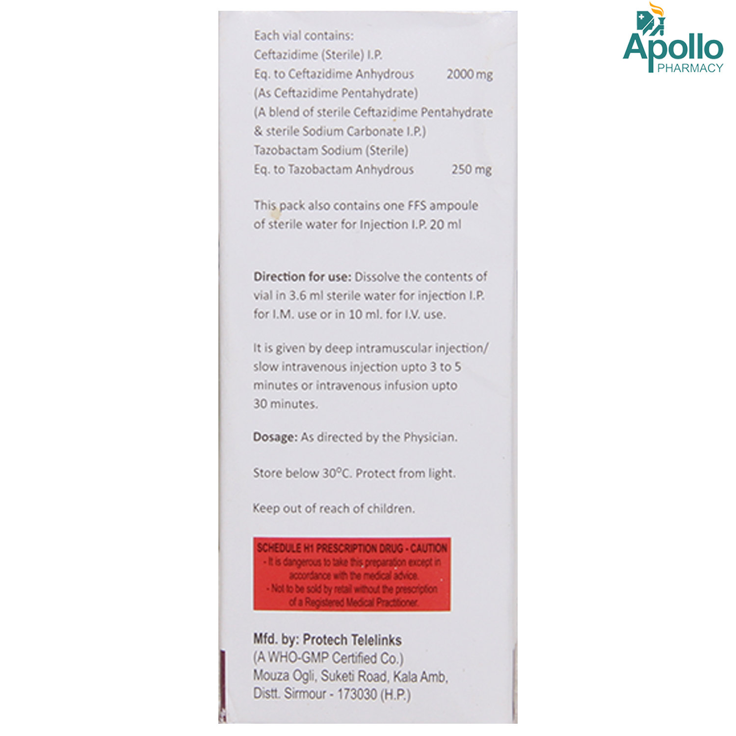 Alzitaz-2.25Gm Injection, Pack of 1 Alzitaz-2.25Gm Injection, Pack of 1