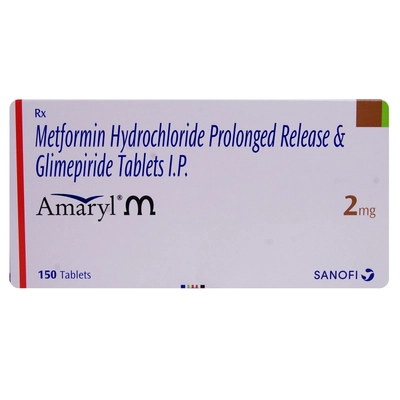 Amaryl M 2 mg Tablet 15's, Pack of 15 TABLETS