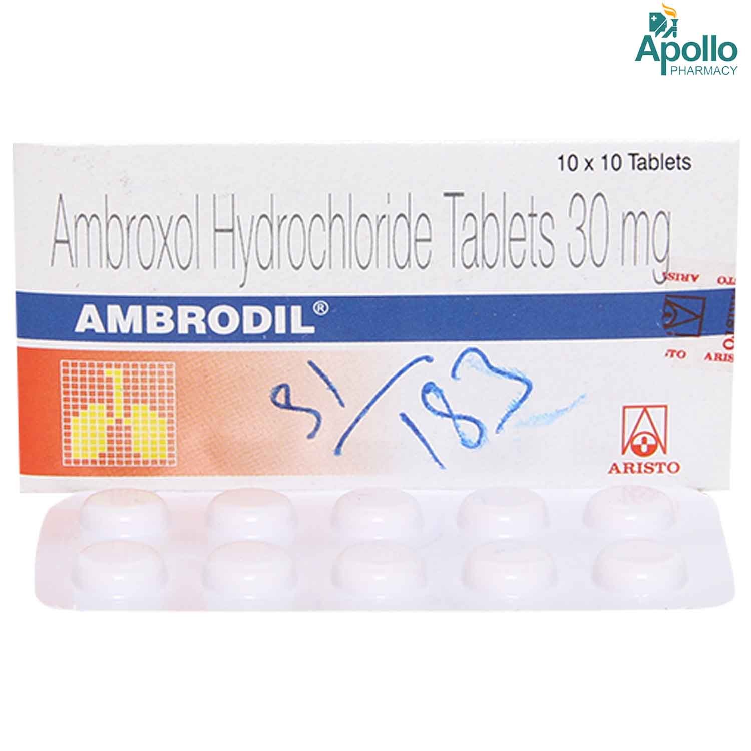 Ambrodil Tablet 10's, Pack of 10 TabletS Ambrodil Tablet 10's, Pack of 10 TabletS