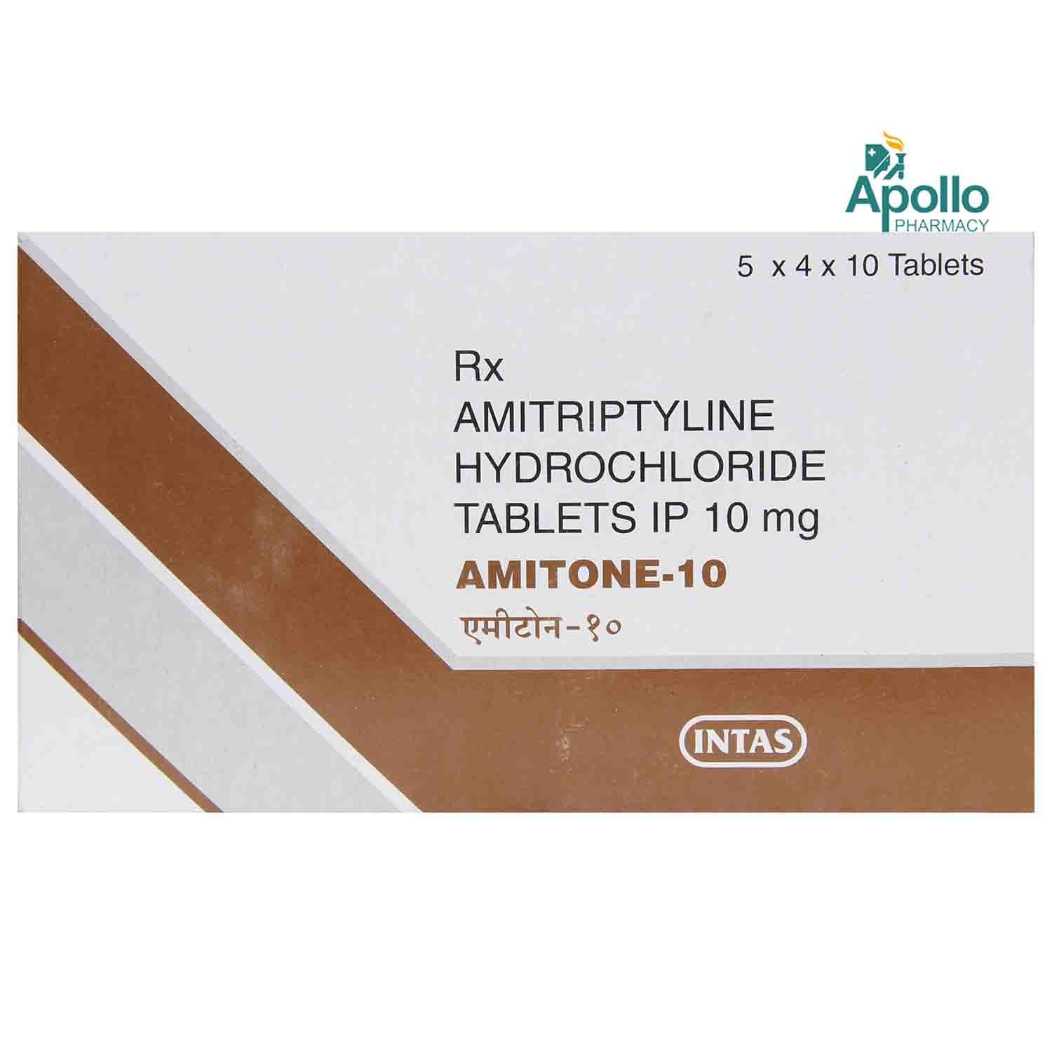 Amitone-10 Tablet 10's, Pack of 10 TABLETS Amitone-10 Tablet 10's, Pack of 10 TABLETS
