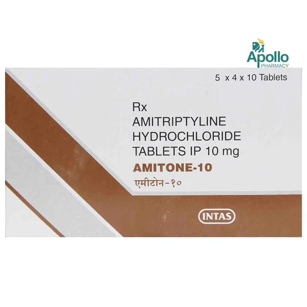 Amitone-10 Tablet 10's, Pack of 10 TABLETS