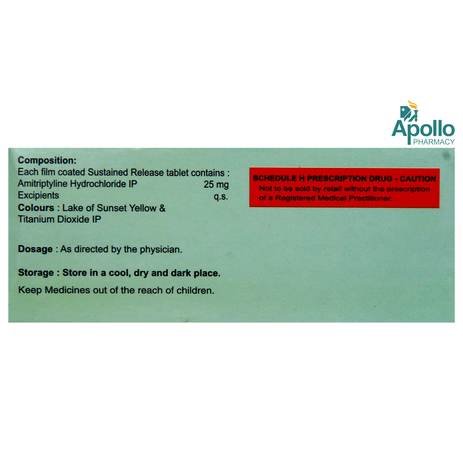 Amilift-25 SR Tablet 10's, Pack of 10 TabletS Amilift-25 SR Tablet 10's, Pack of 10 TabletS