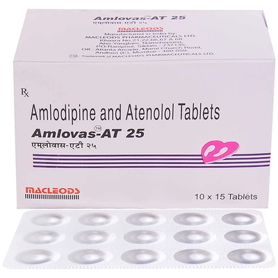 Amlovas-AT 25 Tablet 15's, Pack of 15 TABLETS