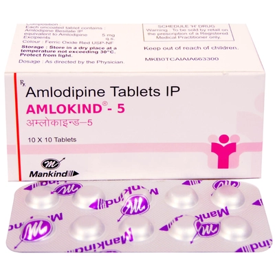 Amlokind-5 Tablet 10's, Pack of 10 TABLETS