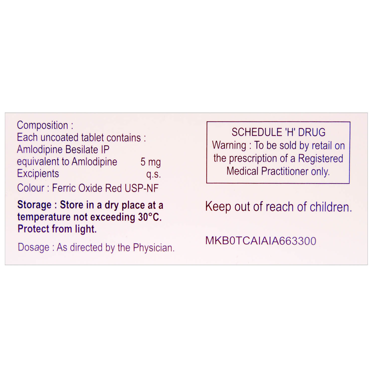 Amlokind-5 Tablet 10's, Pack of 10 TABLETS Amlokind-5 Tablet 10's, Pack of 10 TABLETS