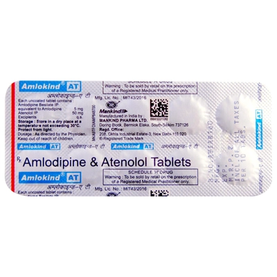 Amlokind AT Tablet 10's, Pack of 10 TABLETS