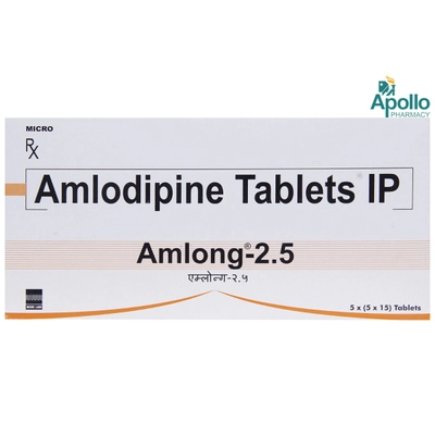 Amlong 2.5 Tablet 15's, Pack of 15 TABLETS