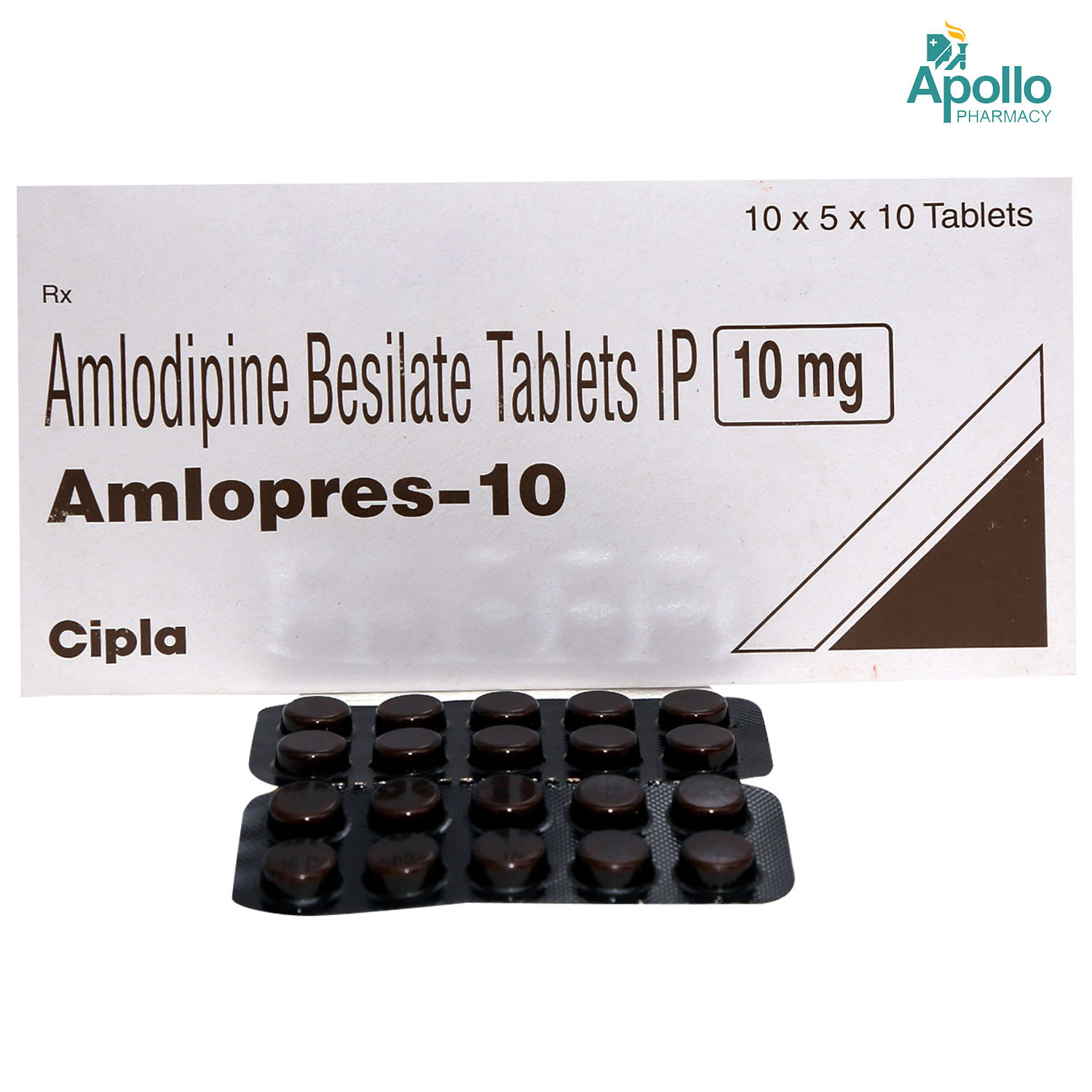 Amlopres-10 Tablet 10's, Pack of 10 TABLETS Amlopres-10 Tablet 10's, Pack of 10 TABLETS