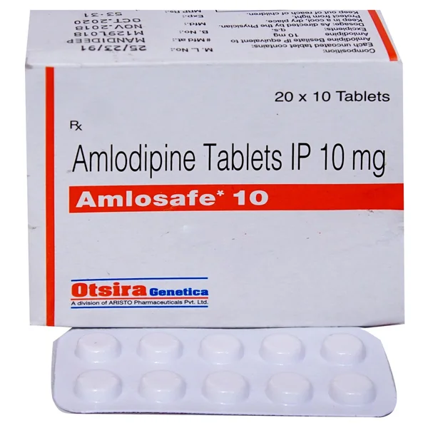 Amlosafe 10 Tablet 10's, Pack of 10 TABLETS