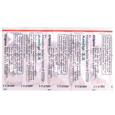 Amlip-2.5 Tablet 10's, Pack of 10 TABLETS