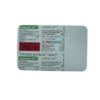 Amlosafe-AT Tablet 15's, Pack of 15 TABLETS