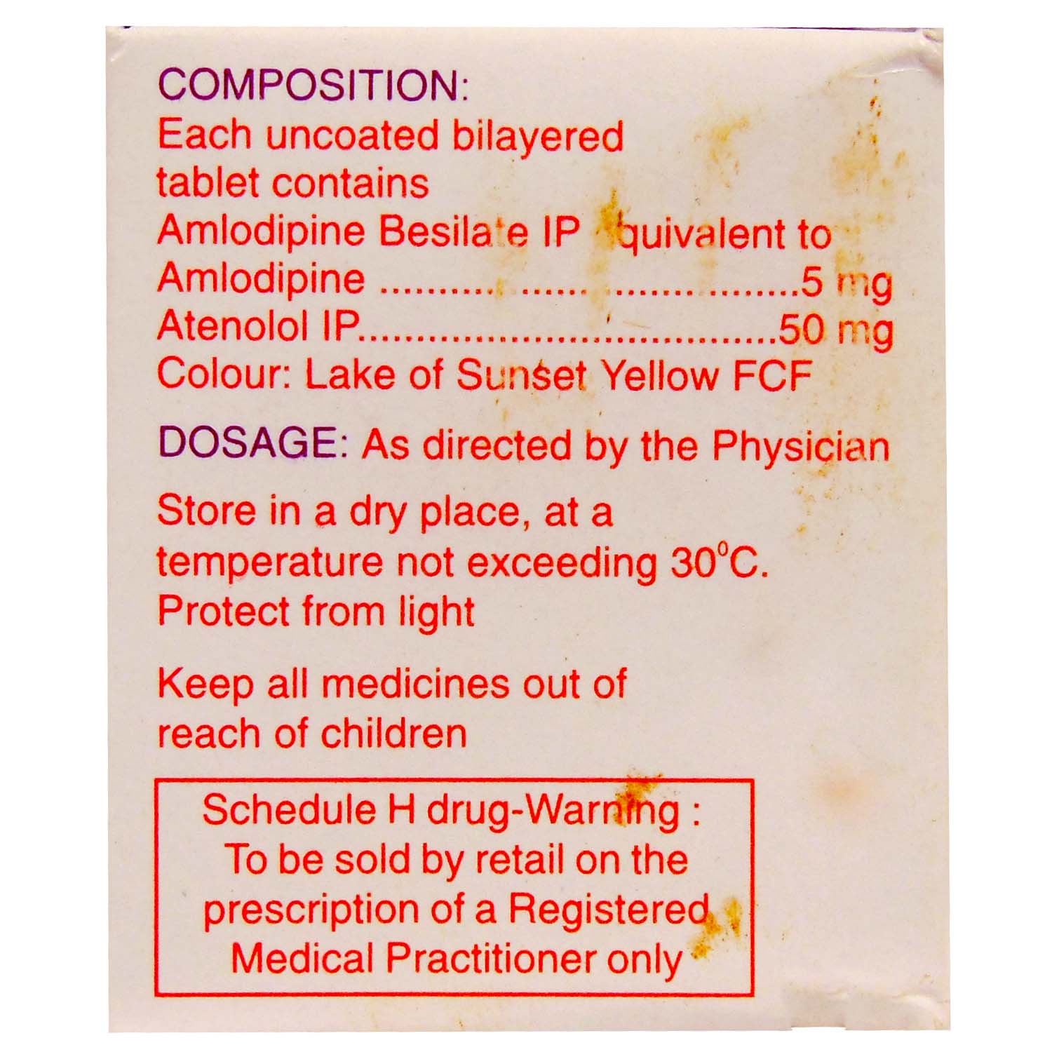 Amodep AT 5/50 Tablet 14's, Pack of 14 TABLETS Amodep AT 5/50 Tablet 14's, Pack of 14 TABLETS
